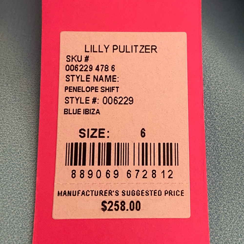 Lilly Pulitzer Penelope Shift Dress, Size 6 - Picture 13 of 13